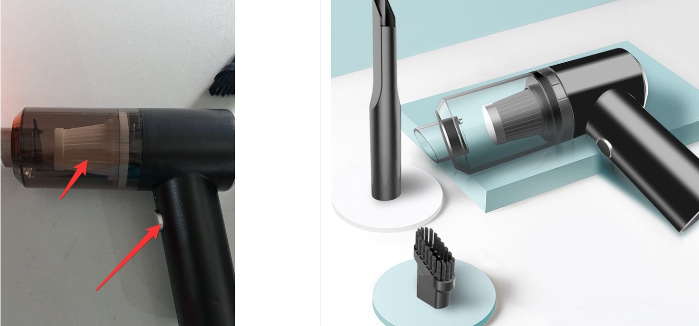 Wireless Car Vacuum Cleaner Portable Handheld High-power Vacuum Cleaner For Car Home Office Keyboard Cleaning - Image 3