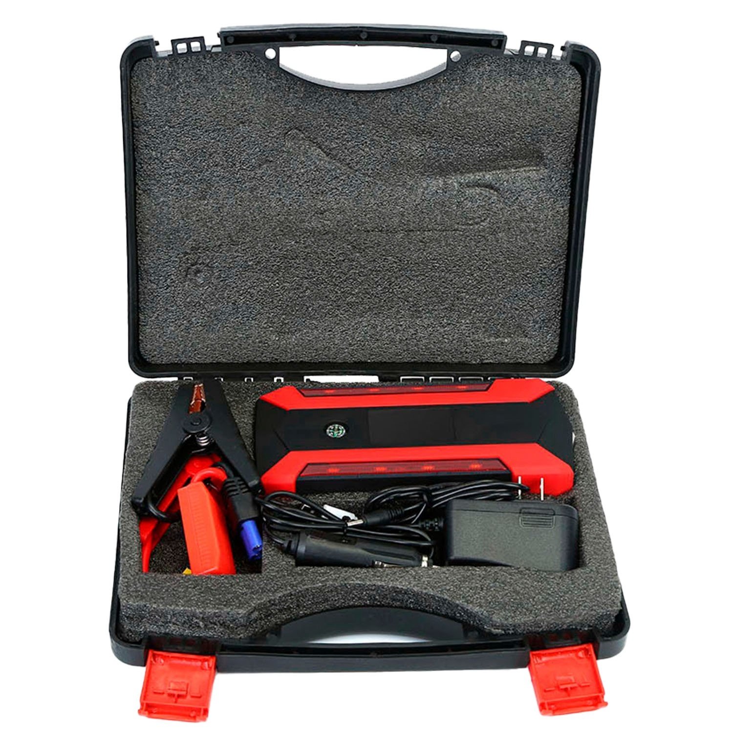 Car Jump Starter Booster 800A Peak 28000mAh 12V Battery Charger Up To 6.0L Gas Or 3.0L Diesel Engine With LCD Screen 4 Modes LED Flashlight - Image 2